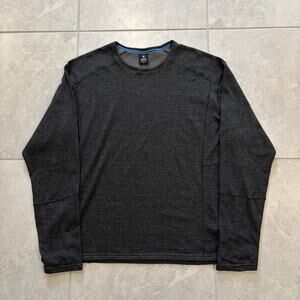 Kuhl Sweater Men’s Sz XL Gray Grid Engineered Long Sleeve Crew Neck Poly